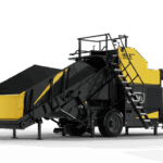 3D model of an yellow Orkel Hi-x Evo compactor