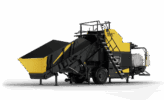 3D model of an yellow Orkel Hi-x Evo compactor