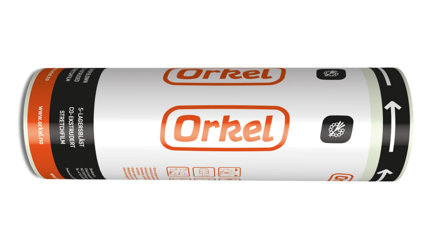 Orkel pro wrapping film for roundbales. thinner and stronger film
